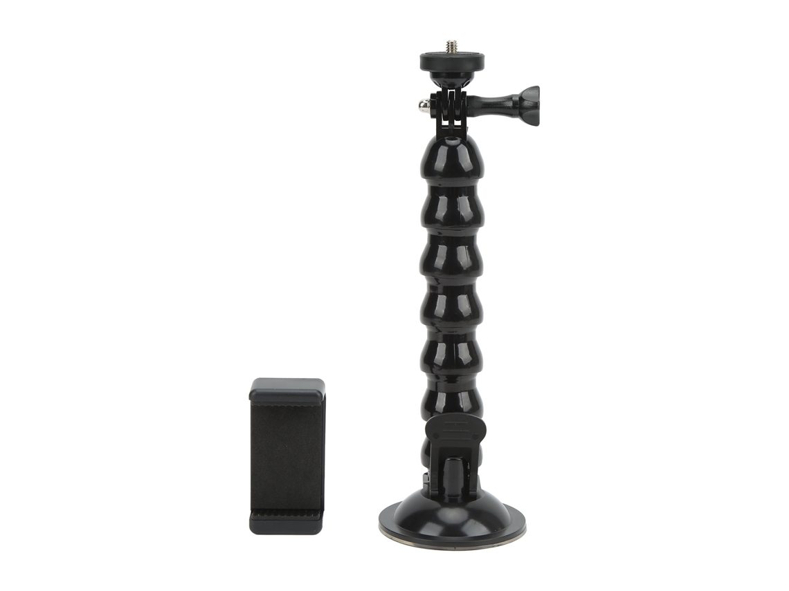 Soporte Flexível De Pescoço De Ganso Com Ventosa Para Carro, Suporte Para Telefone E Câmera De Ação