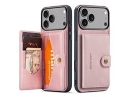 Capa Carteira Para Iphone 17 Pro Com Capacidade Para 4 Cartões Notas.