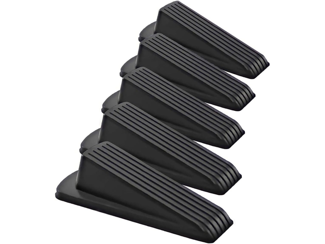 Conjunto De 5 Cunhas Borracha Para Portas,batentes Segurança Casa,antiderrapantes E...
