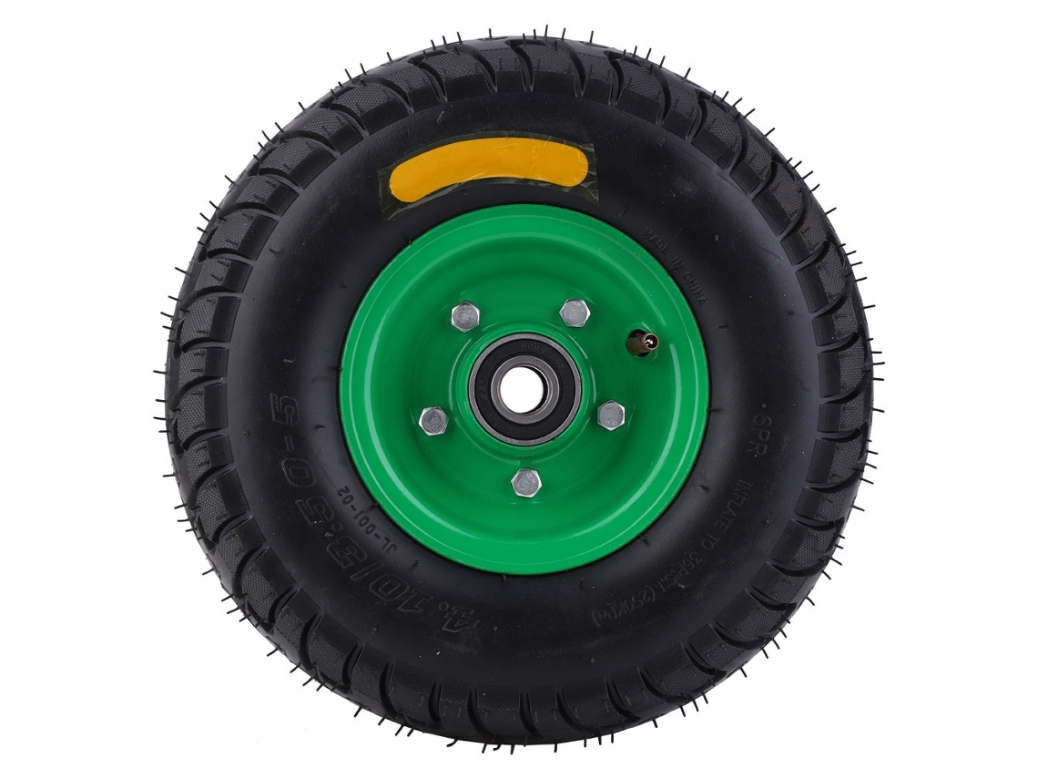 Rueda Inflable Resistente Ao Desgaste De 12 Polegadas 350-5 Com Rolamento De Aço 204 Peças De Hardware Ferramenta