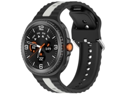 Pulseira Vertical De Silicone Bicolor Para Samsung Galaxy Watch 8 40mm / 44mm