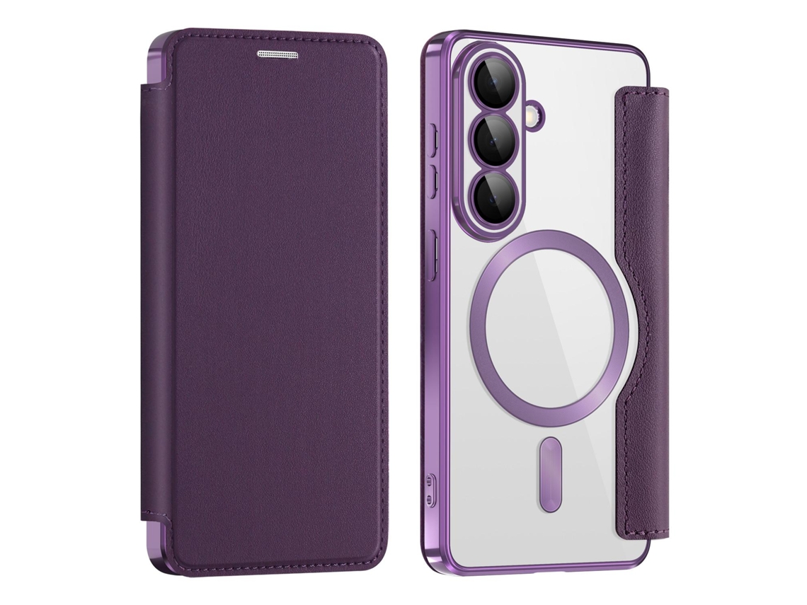 Capa Para Samsung Galaxy S26 ,capa Flip Em Couro Pu Com Compartimento Para Cartão,roxo Gertiz