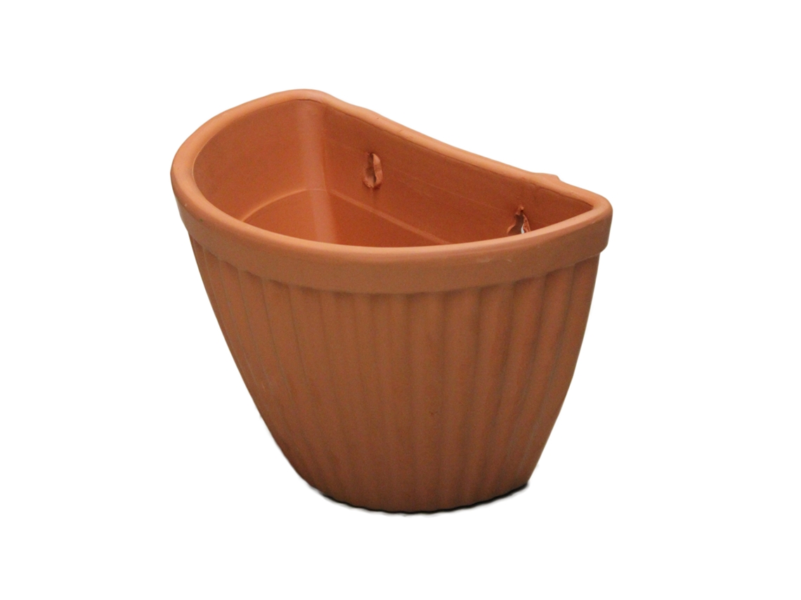 VASO BARRO RED 25CM PAREDE