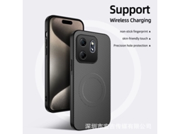 Lurelia Capa Magnética Para Oppo Reno 11f Em Couro Sintético, Cinzento