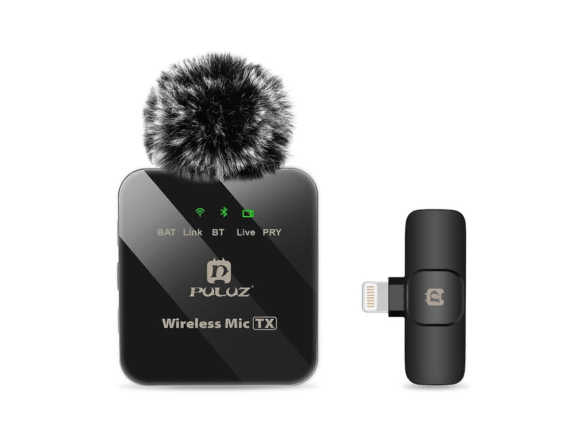 Microfones De Lapela Sem Fio Com Cancelamento Ruído E Reverberação Para Iphone/ Ipad, Receptor 8 Pinos Microfone Aquaforge