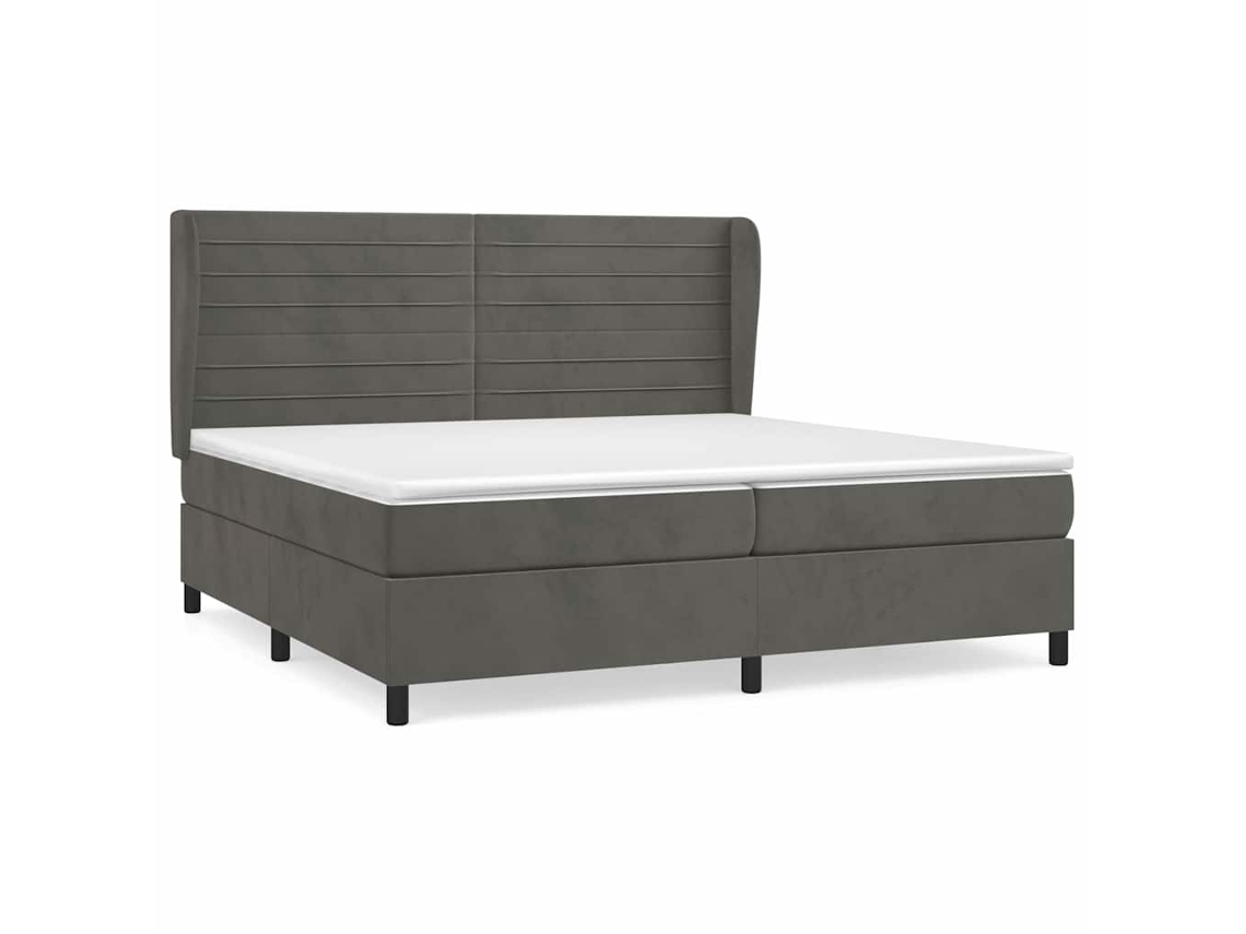Box Spring Bed, Box Spring Beds Vidaxl Cinzeto Veludo (200 X 200 Cm)