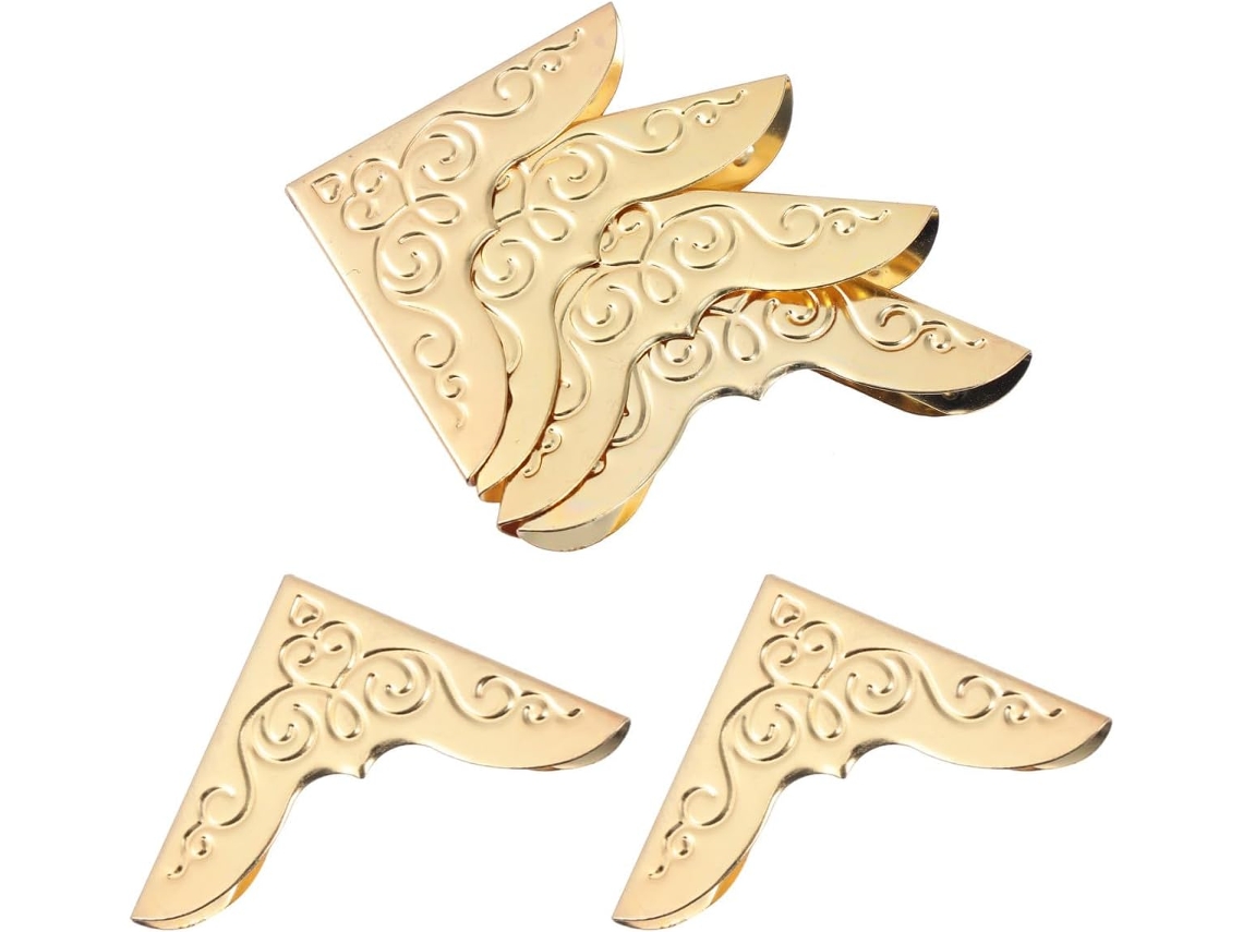 Toddmomy Coins De Protection Style Vintage En Fer Doré Lote De 20 Solide Et Finition Soignée Para Álbuns E