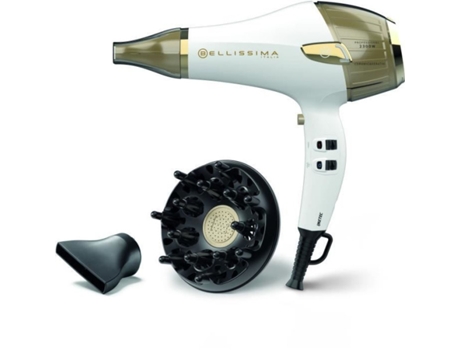 Secador de Cabelo Anti-Frizz Cerâmico e Queratina Respeita Hidrata e Protege Secagem Rápida 2300W BELLISSIMA