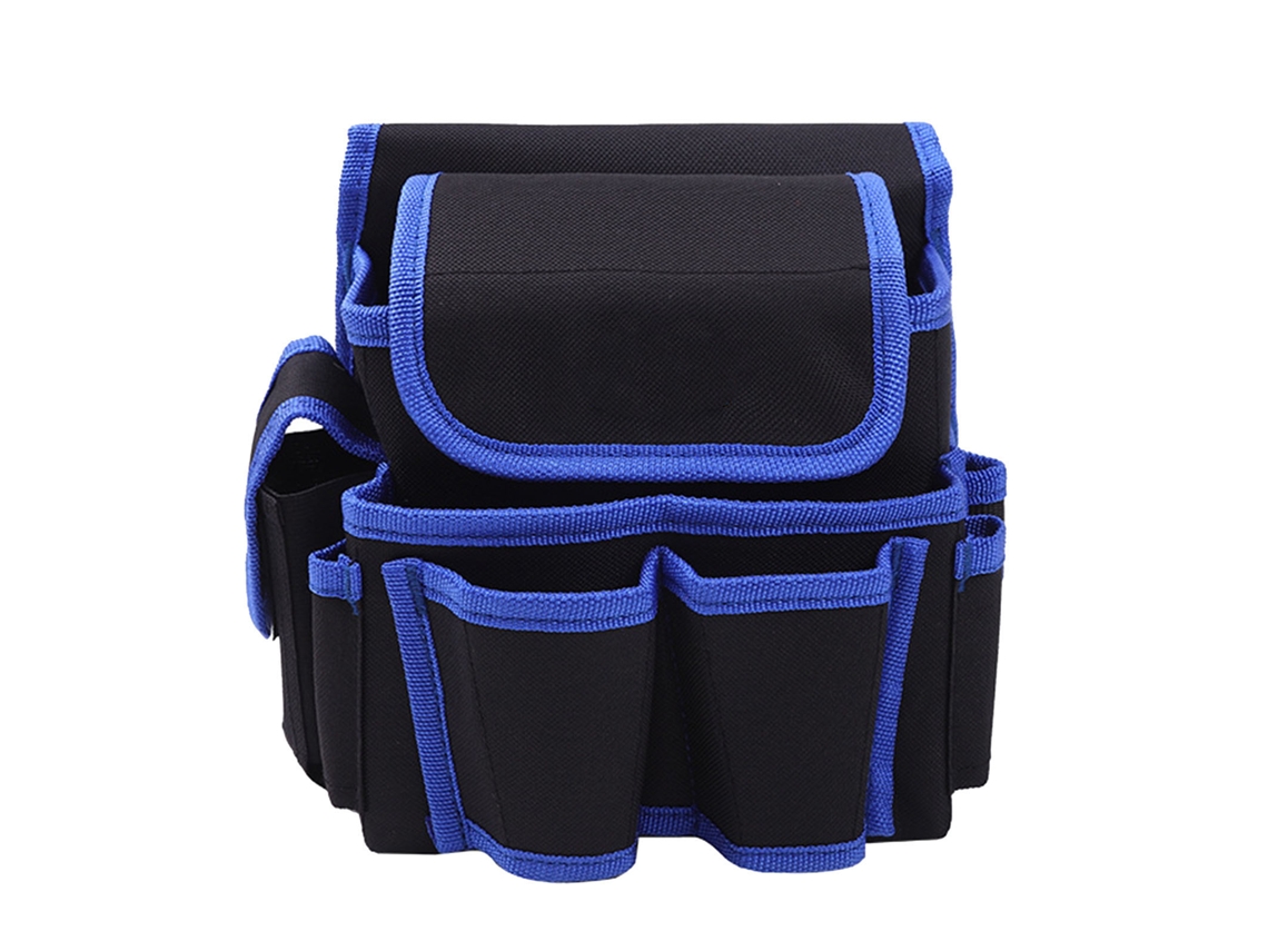Bolsa De Ferramentas De Cintura Impermeável De Tela Oxford Multifuncional Com Bolsos Para Eletricistas Azul