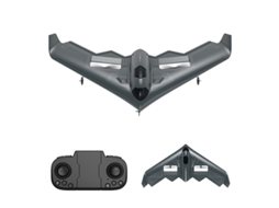 Avião de Espuma com Controle Remoto Duração Da Bateria: 10 Min Preto YIZHOOD