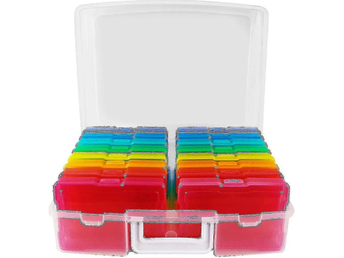 Organizador de Fotos Transparente 10 X 15 Cm, 16 Compartimentos Internos para Fotos BRILVIBERA