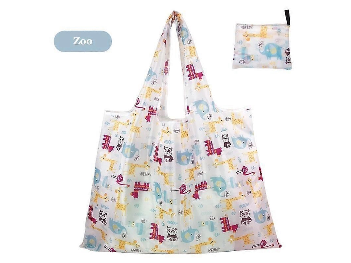 Bolsa Grande de Tecido Oxford Grosso, Ombro Grande, Ecológica, Reutilizável, Portátil, Feminina Dob Rável, Compras. GOKOCO