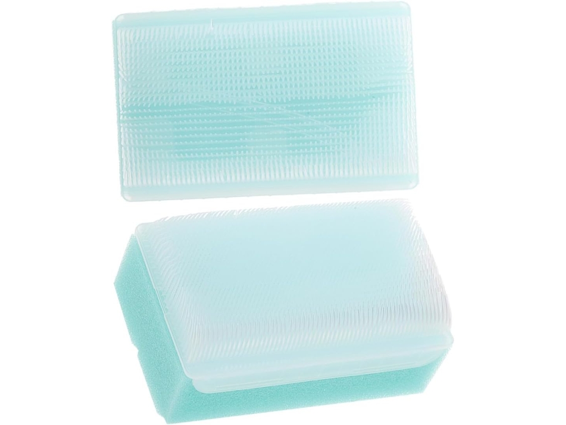 Lurelia Kit De 2 Escovas De Banho Para Bebé De Cuidado Corporal, Cerdas Macias, Massagem Suave E Portátil, Uso Diário