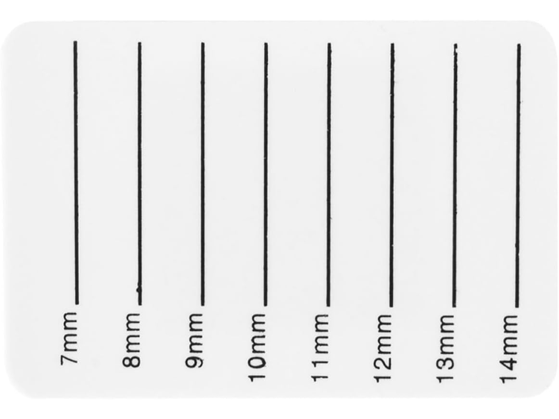 Bandeja De Cílios Postiços Em Acrílico Branco, 7-14mm, Para Extensões Profissionais.