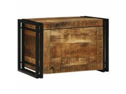 Vidaxl Caixa De Armazenamento Marrom E Preto 60 X 40 X 41 Cm