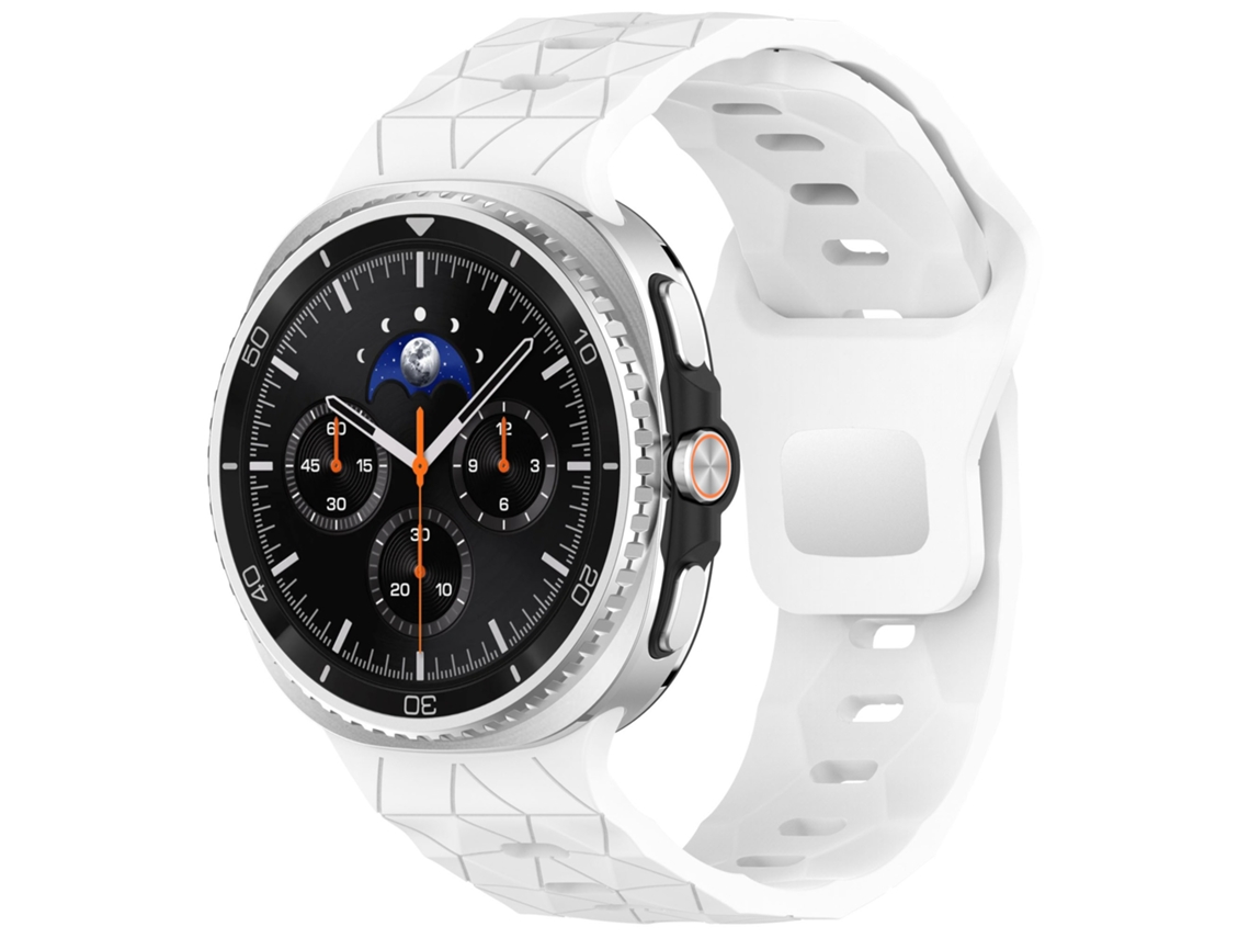 Pulseira de Silicone para Samsung Galaxy Watch8 e Watch8 Classic, Padrão Futebol CHABERLU