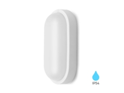 Aplique Oval Led 12w Preto 3 em 1 Ip65