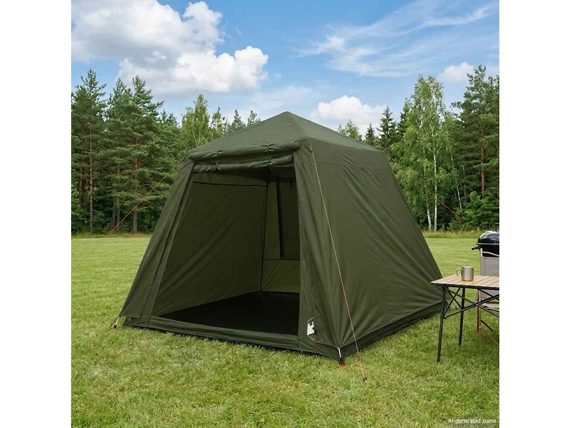 Vidaxl Tenda De Pesca Para 4 Pessoas Libertação Rápida Verde Azeitona