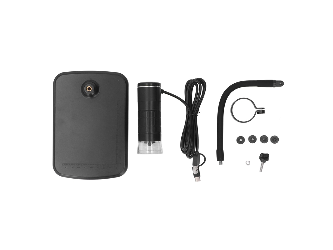Microscópio Digital Usb Handheld 50 1000x com 8 Led Ajustáveis