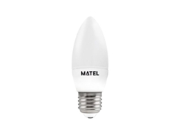 Lâmpada Led Vela Matel Regulável 7w E27