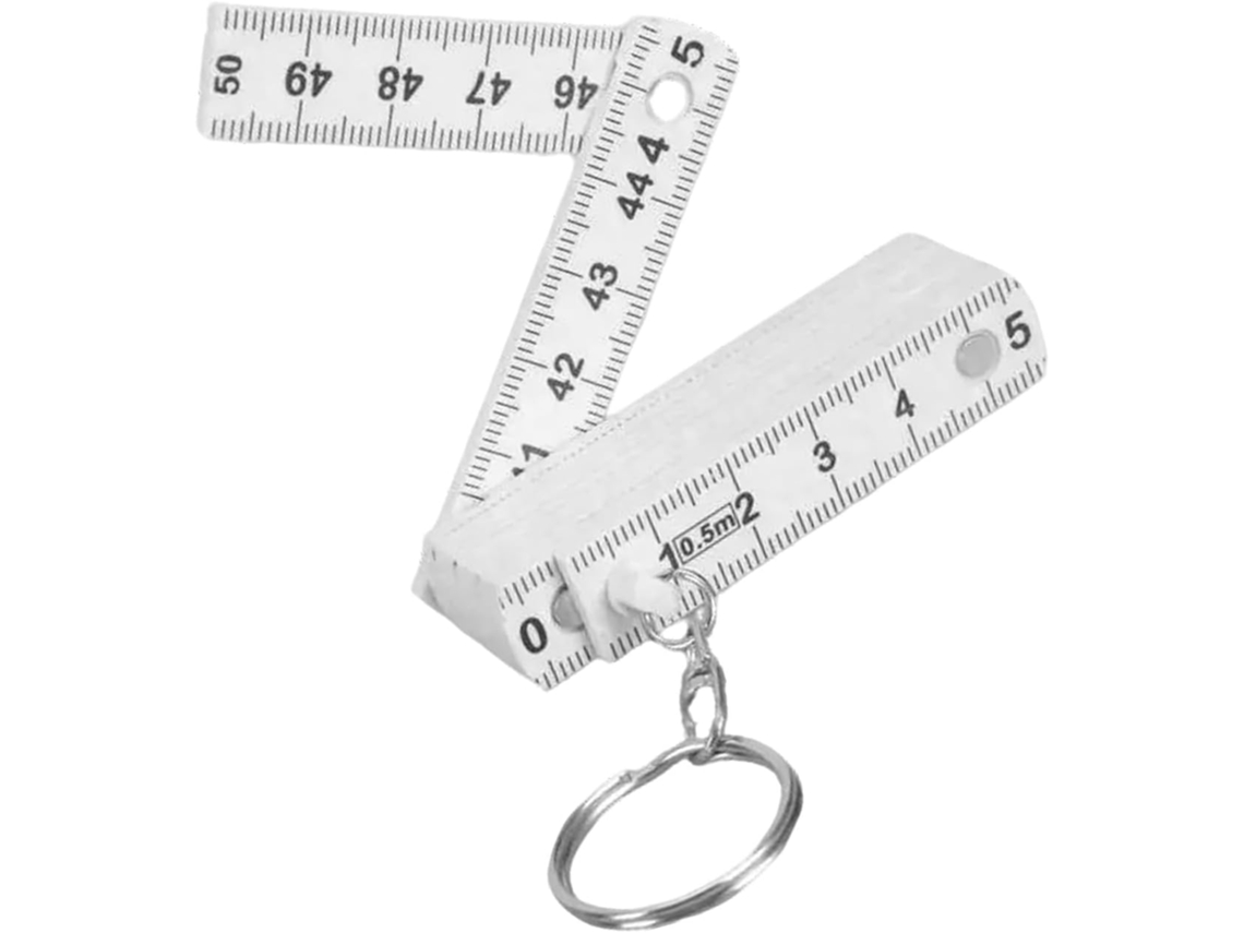 Régua Dobrável Flexível De 50 Cm Com Chaveiro