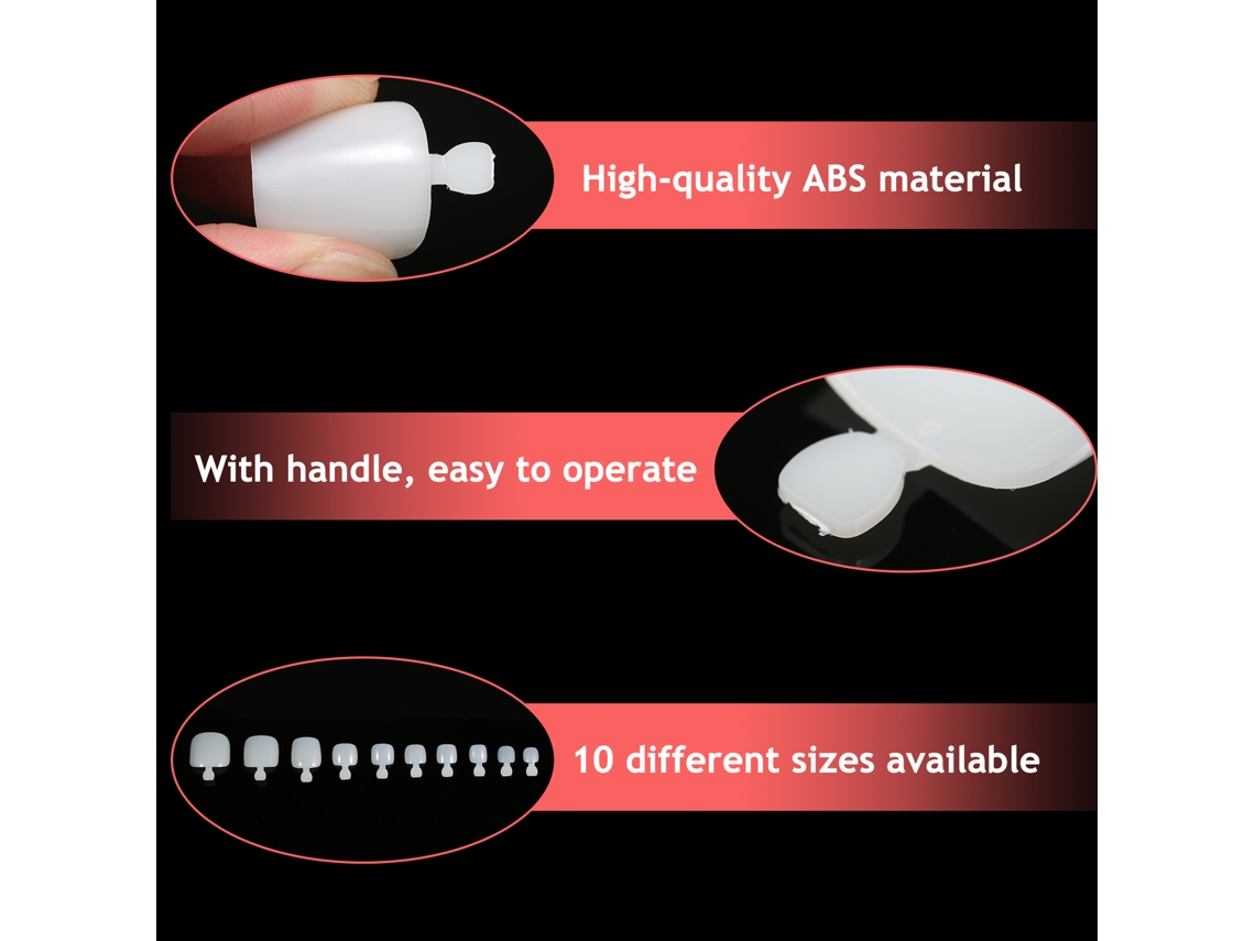 100 Unhas Falsas Curtas Redondas De Cobertura Completa Com Cola Para Manicure Gel Diy Uv Para Mulheres E Meninas
