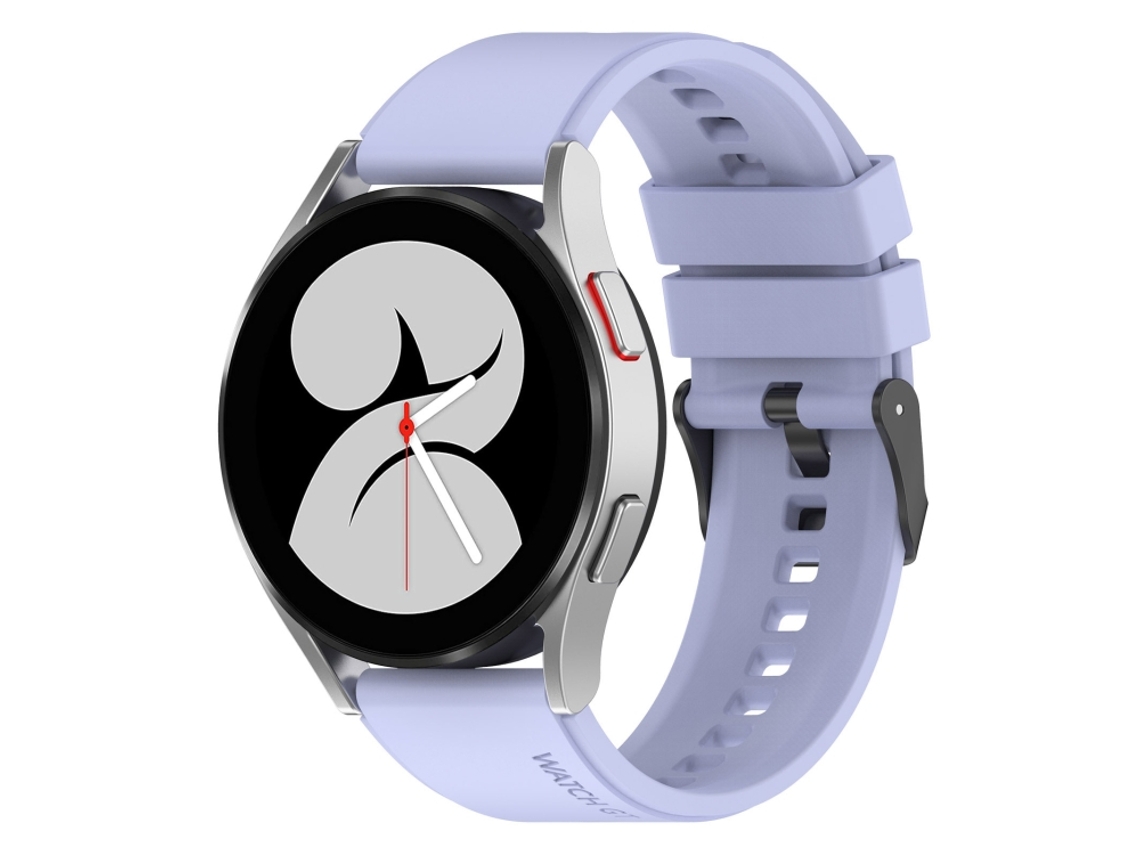 Bracelete para Samsung Galaxy Watch 5 Pro Silicone Black Buckle Step 20mm Roxo XIAOMOYU