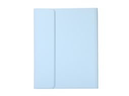 Capa Com Teclado Bluetooth Em Couro Compatível Com Ipad 10.2"/10.5", Cor Azul