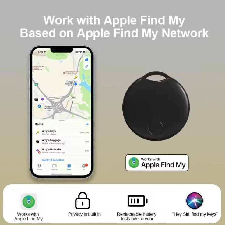 Rastreador GPS universal para coche, mini dispositivo de rastreo antipérdida, localizador de llaves Zeuxo