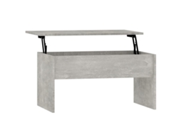 Coffee Table, Coffee Tables Vidaxl Cinzeto Madeira Processada (80 X 50 X 41.5 Cm)