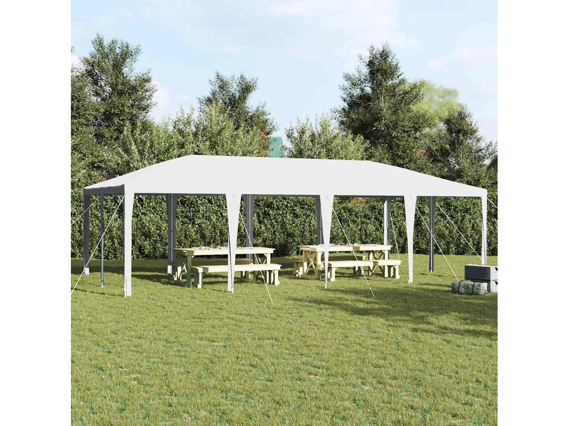 Vidaxl Tenda De Festa Branco 800 X 400 X 266 Cm Polietileno E Aço