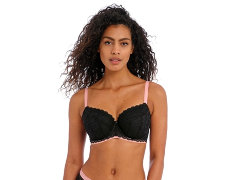 Soutien de Mulher FREYA Aros Almofadado Offbeat Preto (80)
