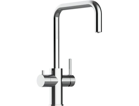 Torneira de cozinha VIZIO 5 Vias Tubo Giratória 360° Aço polido (Aço)