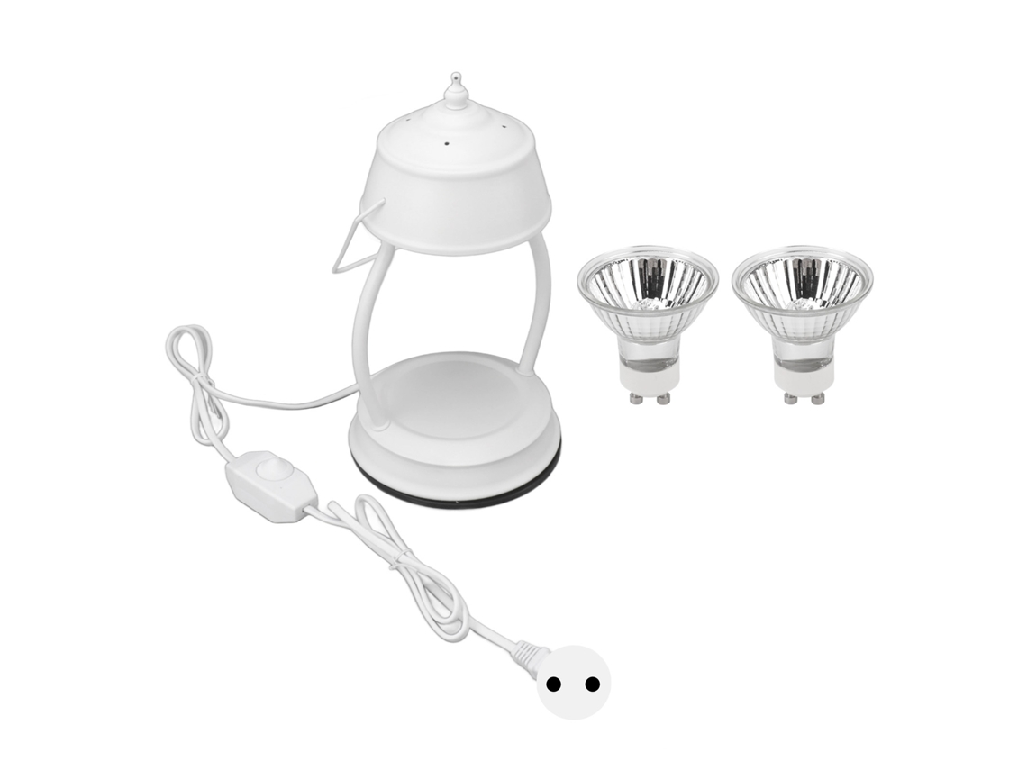 Lâmpada Aquecedor de Velas Ajustável com Lâmpadas Gu10 Lanterna Elétrica para Decoração Casa Presente Plug UE 110‑220v S/MARCA
