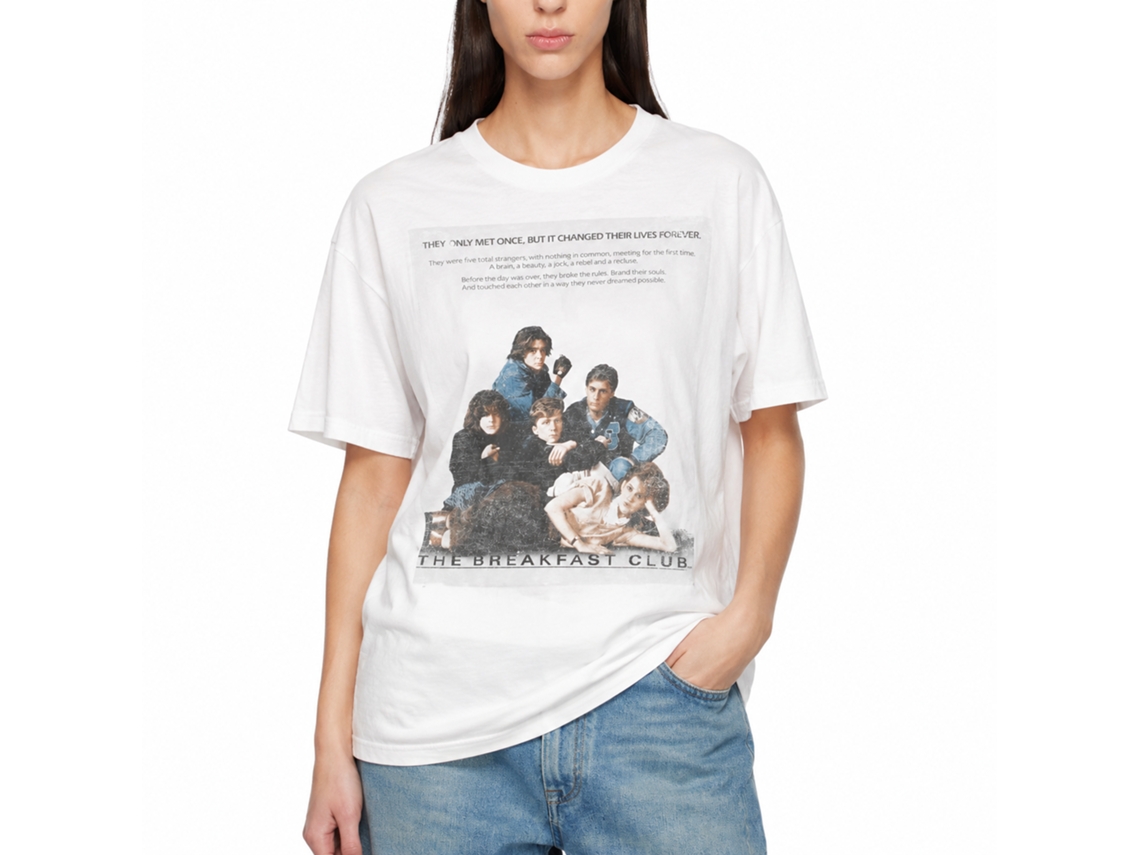 Rockinstone Breakfast Club Movie Poster White Adult Shirt Size:xxxl