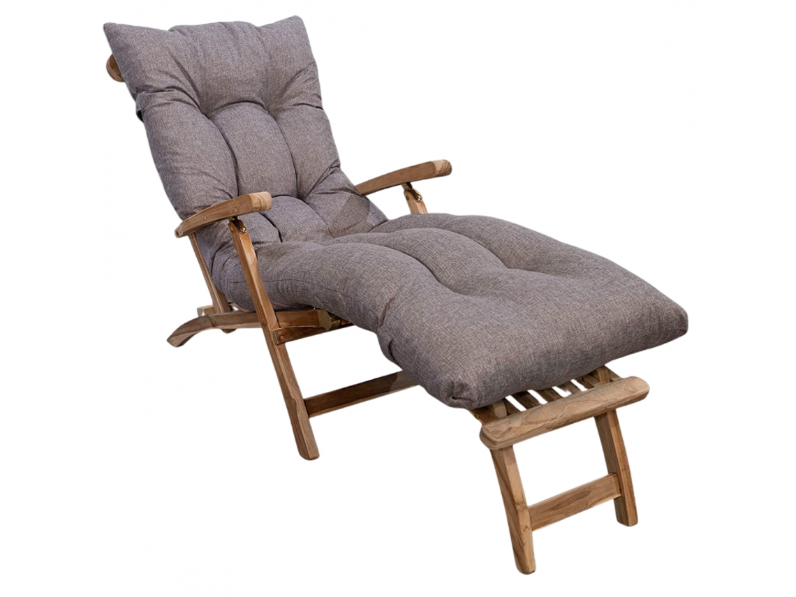Almofada Banho De Sol Bananair 195 X 65 X 15 Cm Taupe