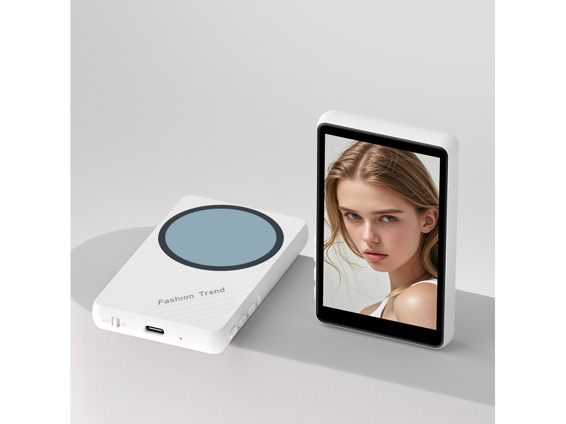 Monitor De Selfie Sem Fio, Com Monitor De Câmera Traseira Magnético C91 (botão De Foto - Branco) Czhhmart