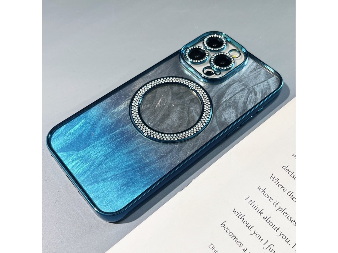 Zsanfs Capa Para Iphone 14 Plus, Cor Azul
