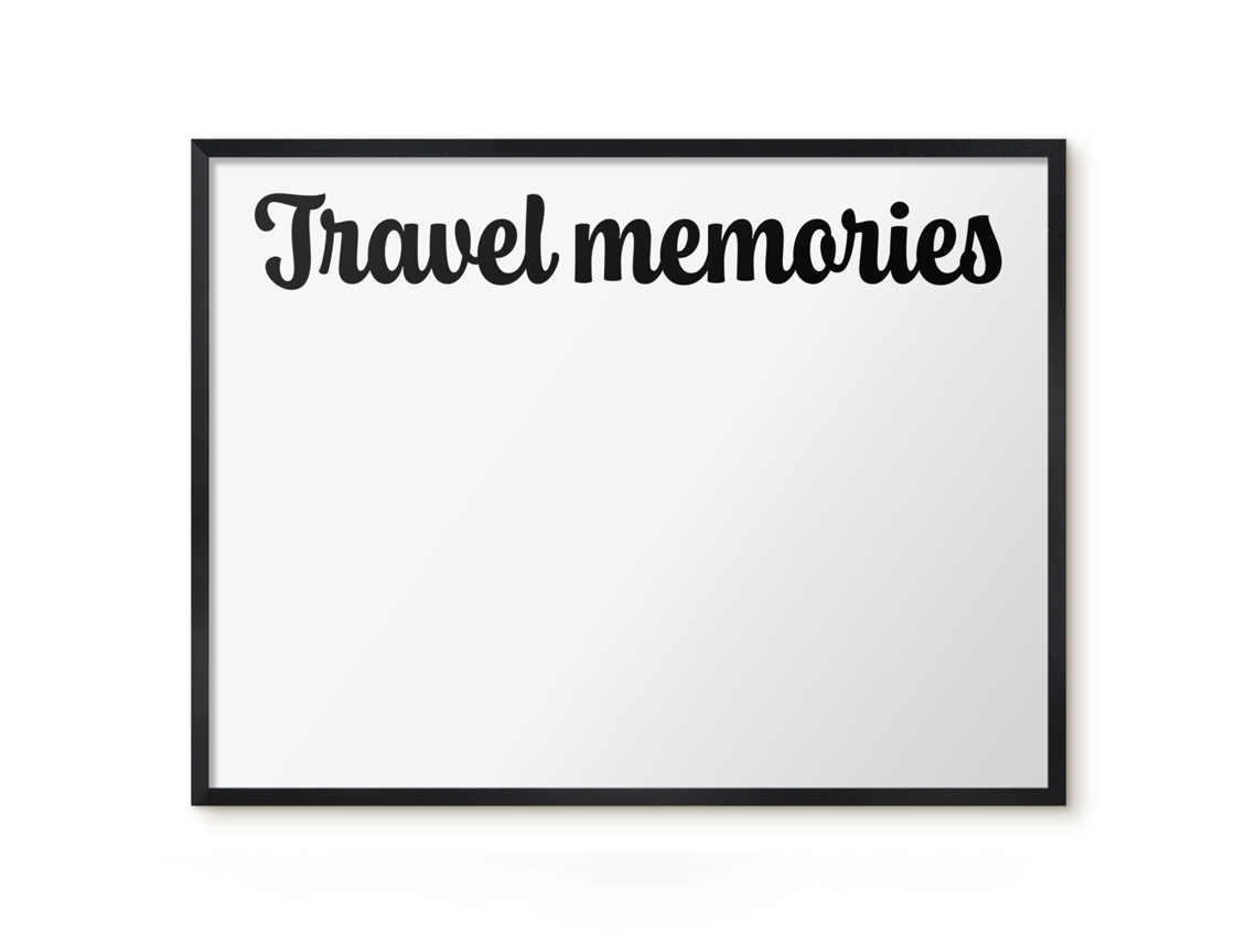 Magnetic Board Travel Memories For The Living Room Espelharte (80x60 Cm)