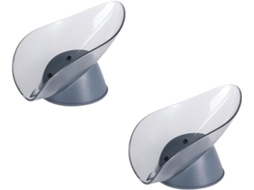 Prateleira De Armazenamento Para Banheiro Yarnow Com Drenagem De Água, 2 Peças Na Cor Azul, Material Abs E Silicone,