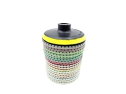 Laxiscreed Pads De Polimento Diamantados De 4 Polegadas Para Uso Húmido E Seco, Diversos Grãos