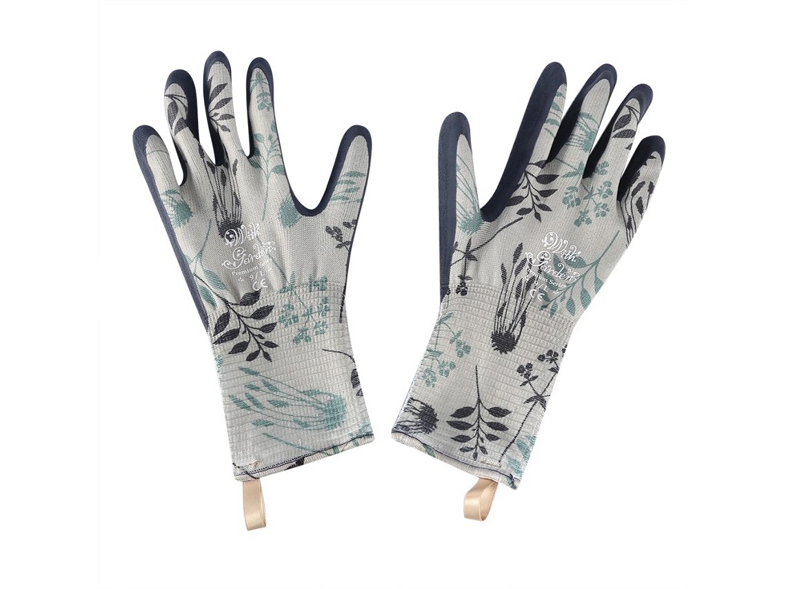Luvas de jardinagem com toque tátil, impermeáveis, antiderrapantes, tamanho G Primerox