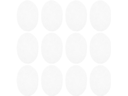 Máscaras de dormir brancas na cor Não Tído, 1000 unidades, formato oval.