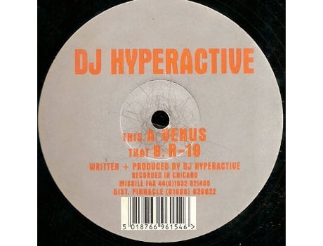 Vinil Venus, Dj Hyperactive Missile Records