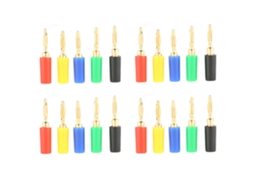20 Pcs/set Plugue Banana 2mm Conector Probe Teste Para Amplificador Alto-falante