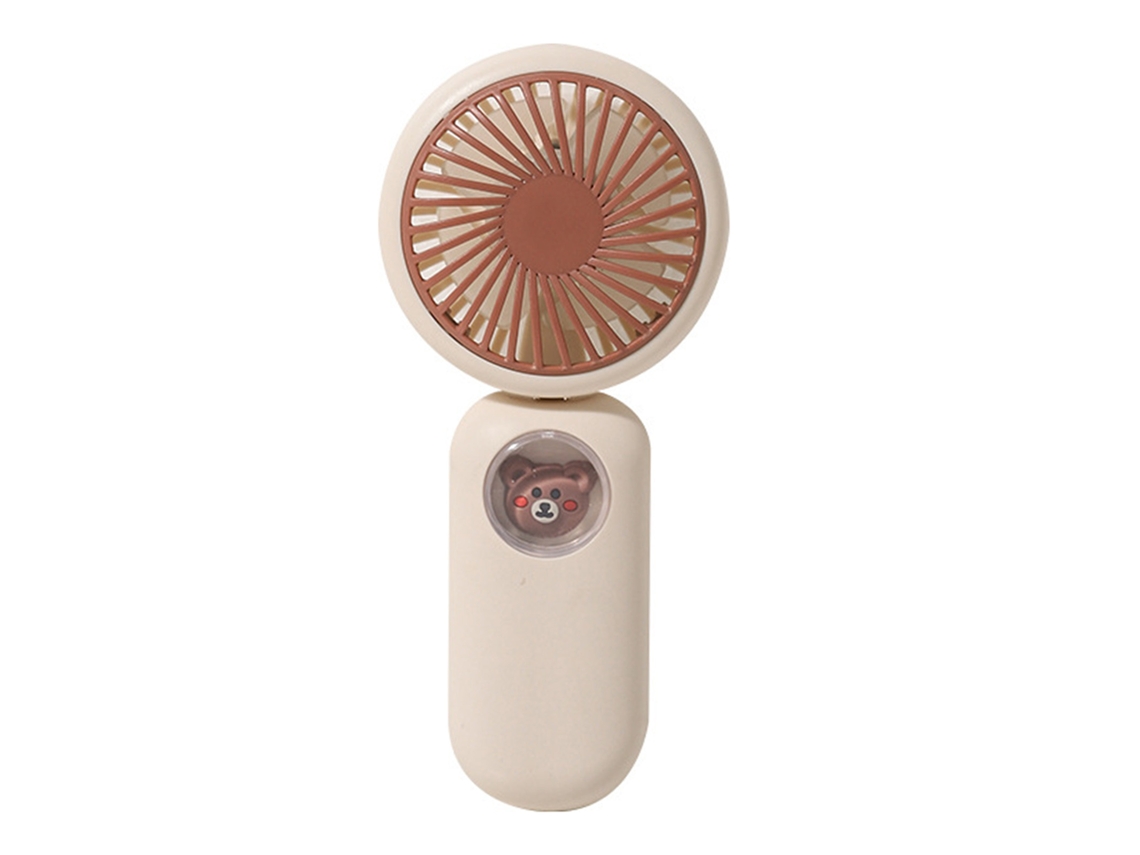Ventilador Portátil de Pescoço Usb Recarregável Cute Apricot