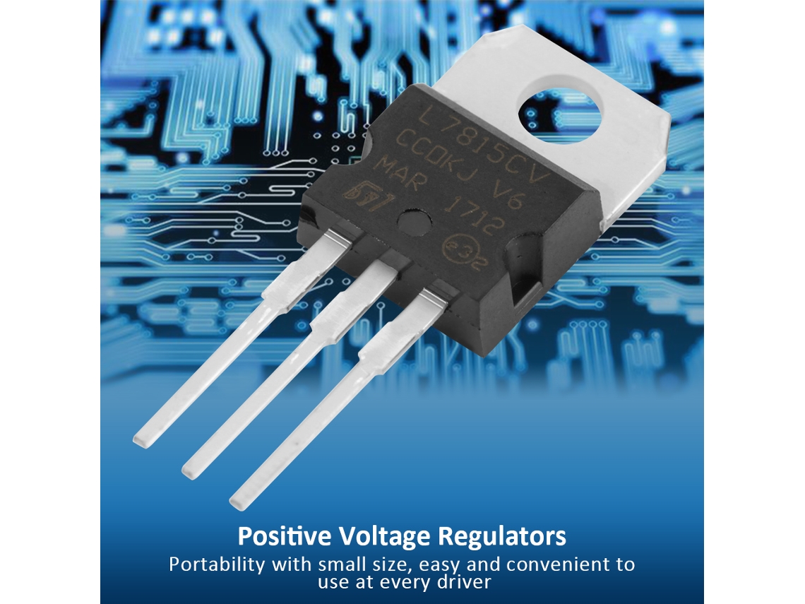 Laxiscreed Reguladores De Tensão Positivos Ajustáveis L7815cv, 5v, 0,5a — Pack De 50 Peças