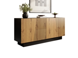 Aparador Moderno, 160cm, Design Geométrico, Prateleira Ajustável