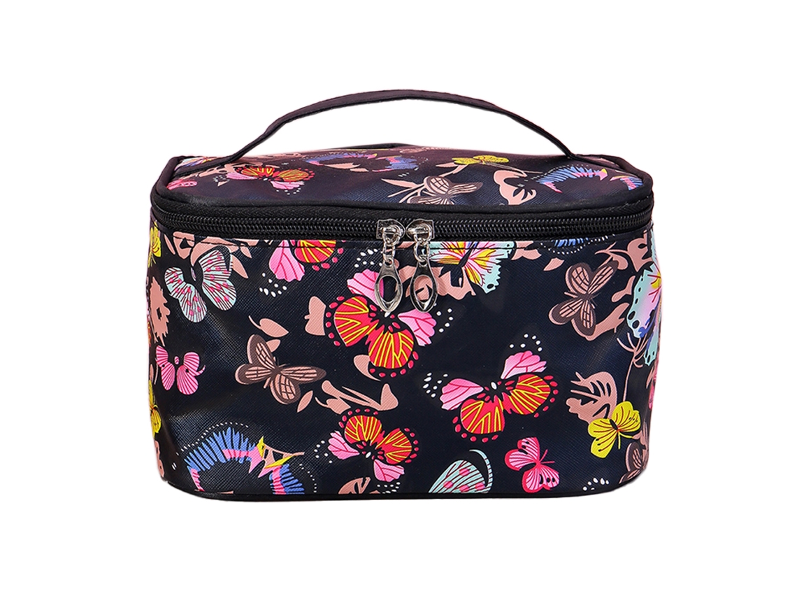 Bolsa De Maquiagem Organizadora Para Viagem Bolsa De Higiene Paraes Bolsa De Cosméticos Resistente À Água Preta ZMDECQNA