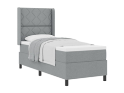 Cama box spring led com colchão rosa 120x200 cm Veludo MAISON EXCLUSIVE